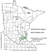 Minnesota county distribution map